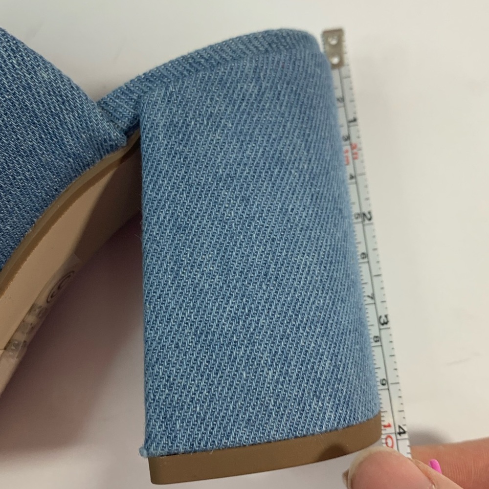 Slide on Heel in Blue Jean - Picture 7 of 7